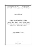 Luận án tiến sĩ nghiên cứu đặc điểm lâm sàng, cận lâm sàng và một số yếu tố liên quan của bệnh nhân nhồi máu não cấp