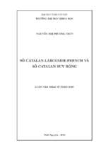 Số catalan larcombe french và số catalan suy rộng