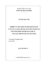 Ghiên cứu thu nhận chondroitin sulfate từ sụn ức gà bằng phương pháp siêu âm kết hợp thủy phân bằng enzyme alcalase và khảo sát tính ổn định của sản phẩm