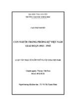 Con người trong phóng sự việt nam giai đoạn 1932 1945