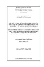 The determinants of customer satisfaction when using health insurance card for any health checkups in ho chi minh city