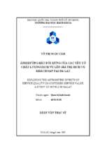 Exploring the asymmetric effects of service quality on customer service value a study of hotels in dalat