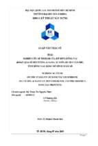 Numerical study on the stability of dong nai's riverbank (nui tuong & nam cat tien communes, tan phu district, dong nai province)