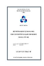 Hệ thống định vị trong nhà cho con người và slam cho robot trong cứu hộ