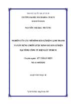 Research models of competitive electricity retail market and develop electricity retail pricing strategy at ho chi minh city power corporation