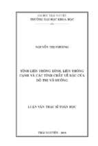 Tính liên thông đỉnh liên thông cạnh và các tính chất về bậc của đồ thị vô hướng