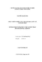 Development strategy for tan son nhat international airport