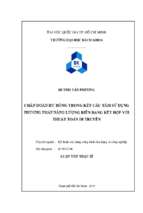 Chẩn đoán hư hỏng trong kết cấu tấm sử dụng phương pháp năng lượng biến dạng kết hợp với thuật toán di truyền
