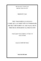 Luận án tiến sĩ thực trạng bệnh quanh răng và hiệu quả can thiệp trên người bệnh điều trị thay thế nghiện các chất