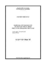 đánh giá lún nam sài gòn sử dụng kỹ thuật insar phân tích ảnh sar đa thời gian