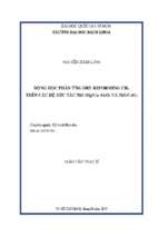 động học phản ứng dry reforming ch4 trên các hệ xúc tác nio mgoα al 2 o 3 và nioceo2 