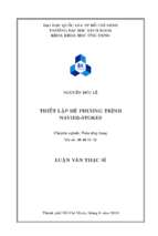 Thiết lập hệ phương trình navier stokes