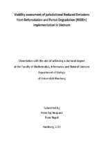 Viability assessment of jurisdictional reduced emissions from deforestation and forest degradation redd  implementation in vietnam