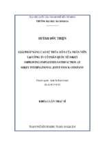 Giải pháp nâng cao sự thỏa mãn của nhân viên tại công ty cổ phần quốc tế sskey