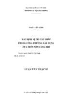 Xác định vị trí cẩu tháp trong công trường xây dựng dựa trên nền tảng bim