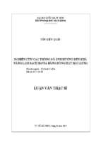 Nghiên cứu các thông số ảnh hưởng đến khả năng làm sạch bavia bằng dòng hạt mài (afm)