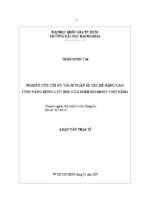 Nghiên cứu tối ưu vách ngăn xi téc để nâng cao tính năng động lực học của so7mi rơ moóc chở xăng 