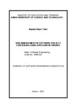 Quản trị rủi ro trong lập lịch dự án phần mềm sử dụng mạng bayes (risk management in software project scheduling using bayesian networks)  tt tieng anh