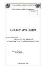 Skkn hướng dẫn học sinh lớp 3 giải bài toáncó lời văn bằng sơ đồ đoạn thẳng (2019)