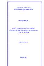 Nghiên cứu một số đặc tính sinh học của virus lở mồm long móng type o phân lập ở lợn tại việt nam