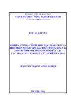 Nghiên cứu đặc điểm sinh học, sinh thái và biện pháp phòng trừ sâu đục cuống quả vải conopomorpha sinensis bradley tại lục ngạn (bắc giang) vụ xuân hè   năm 2011