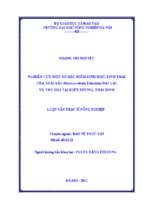 Nghiên cứu một số đặc điểm sinh học, sinh thái của loài sâu maruca vitrata fabricius hại lạc vụ thu 2011 tại kiến xương, thái bình