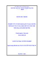 Nghiên cứu sử dụng rau lang và rau muống phối hợp với cỏ hoà thảo để nuôi thỏ thịt new zealand sinh trưởng