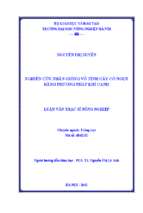 Nghiên cứu nhân giống vô tính cây cỏ ngọt bằng phương pháp khí canh