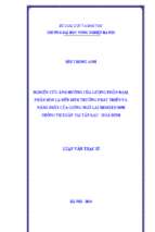 Nghiên cứu ảnh hưởng của lượng phân đạm phân bón lá đến sinh trưởng phát triển và năng suất của giống ngô lai bioseed 9698 trồng vụ xuân tại tân lộc hòa bình