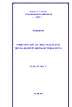 Nghiên cứu chuỗi giá trị sản phẩm dưa hấu trên địa bàn huyện kim thành tỉnh hải dương