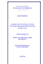 Giải pháp tăng cường quản lý sử dụng ngân sách xã trên địa bàn huyện yên dũng, tỉnh bắc giang
