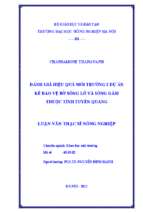 đánh giá hiệu quả môi trường 2 dự án kè bảo vệ bờ sông lô và sông gâm thuộc tỉnh tuyên quang