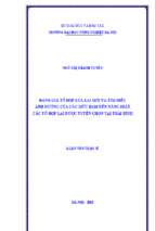 đánh giá tổ hợp lúa lai mới và tìm hiểu ảnh hưởng của các mức đạm đến năng suất các tổ hợp lai được tuyển chọn tại thái bình