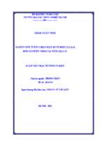 Nghiên cứu tuyển chọn một số tổ hợp lúa lai mới có triển vọng tại tỉnh gia lai
