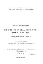 Thực trạng và chăm sóc sản phụ sau mổ lấy thai