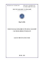 Phân tích dao động phi tuyến bằng cách tiếp cận trung bình có trọng số analysis of nonlinear vibration by weighted averaging approach