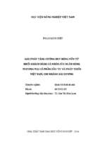 Giải pháp tăng cường huy động vốn từ khối khách hàng cá nhân của ngân hàng thương mại cổ phần đầu tư và phát triển việt nam, chi nhánh hải dương  