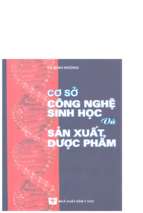 Cơ sở công nghệ sinh học và sản xuất dược phẩm  từ minh koóng