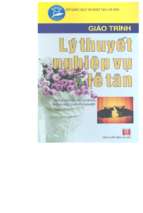 Giáo trình lý thuyết nghiệp vụ lễ tân  dùng trong các trường thcn 