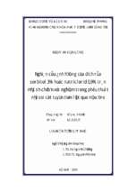 Luận án tiến sĩ nghiên cứu ảnh hưởng của dịch rửa sorbitol 3% hoặc natriclorid 0,9% trên một số chỉ số xét nghiệm