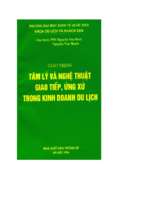 Giáo trình tâm lý và nghệ thuật giao tiếp, ứng xử trong kinh doanh du lịch 
