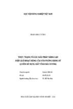 Thực trạng và giải pháp nâng cao hiệu quả hoạt động của văn phòng đăng ký quyền sử dụng đất tỉnh hải dương  