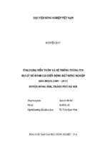ứng dụng ảnh viễn thám và hệ thống thông tin địa lý để đánh giá biến động đất nông nghiệp giai đoạn 2009   2015 huyện đông anh, thành phố hà nội  