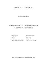 Giải pháp quản lý công nhân sản xuất tại công ty tnhh mtv 76  