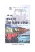 Giáo trình quản trị kinh doanh lữ hành 