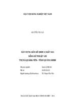 Xây dựng bản đồ đơn vị đất đai bằng kĩ thuật gis thị xã quảng yên   tỉnh quảng ninh  