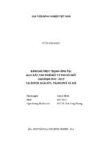 đánh giá thực trạng công tác giao đất, cho thuê và thu hồi đất giai đoạn 2010   2015 tại huyện hoài đức, thành phố hà nội  