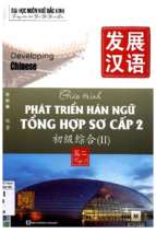 Giáo trình phát triển hán ngữ tổng hợp sơ cấp 2. t.2   developing chinese 