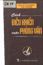 Cách điều khiển cuộc phỏng vấn sách tham khảo nghiệp vụ