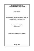 Phong trào yêu nước chống pháp ở nam kỳ giai đoạn 1885 1918 tt